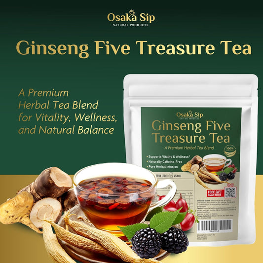 Ginseng Five Treasures Tea Bags