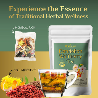 Dandelion Wolfberry Herbal Tea Bags