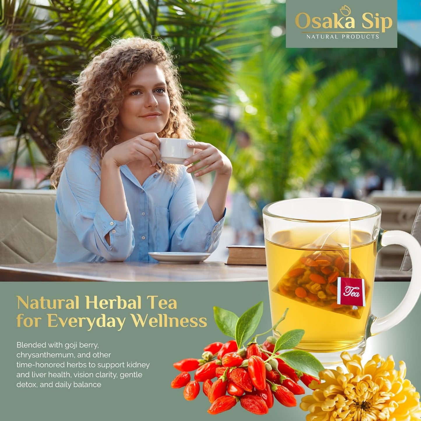Osaka Sip Goji Berry Chrysanthemum Tea Bags