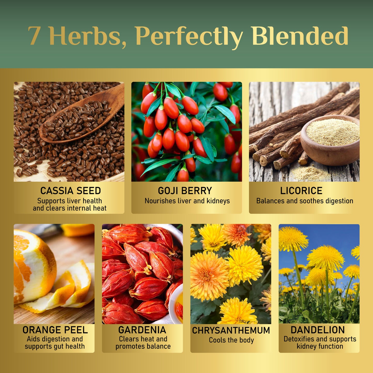 Dandelion Wolfberry Herbal Tea Bags