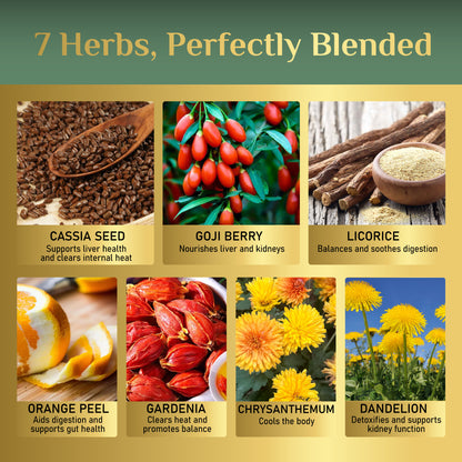 Dandelion Wolfberry Herbal Tea Bags