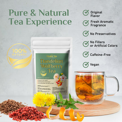 Dandelion Wolfberry Herbal Tea Bags