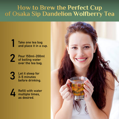 Dandelion Wolfberry Herbal Tea Bags